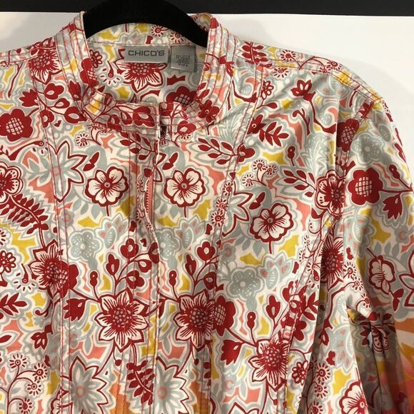 Chico’s rare jacket top sz 2 - Picture 3 of 6